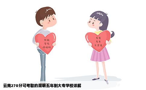 云南270分可考取的昆明五年制大專學(xué)校詳解